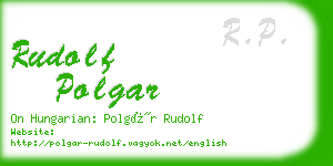 rudolf polgar business card